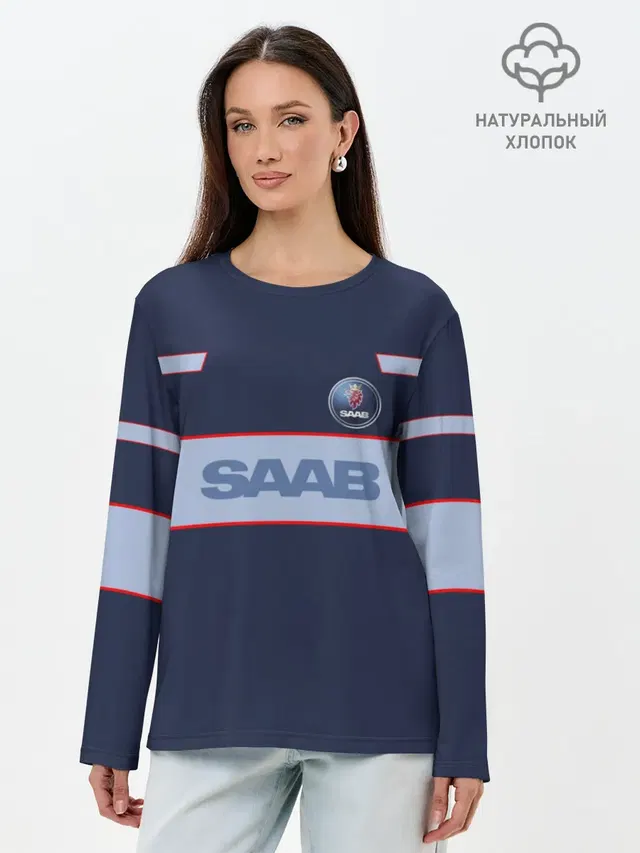 Лонгслив женский с принтом «Saab»