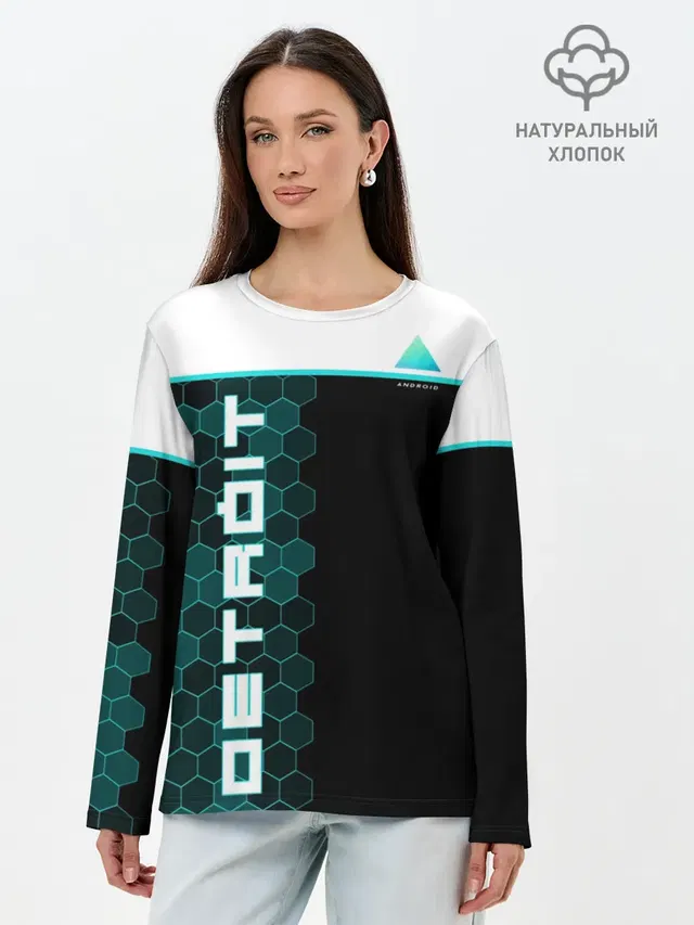 Лонгслив женский. Хлопок