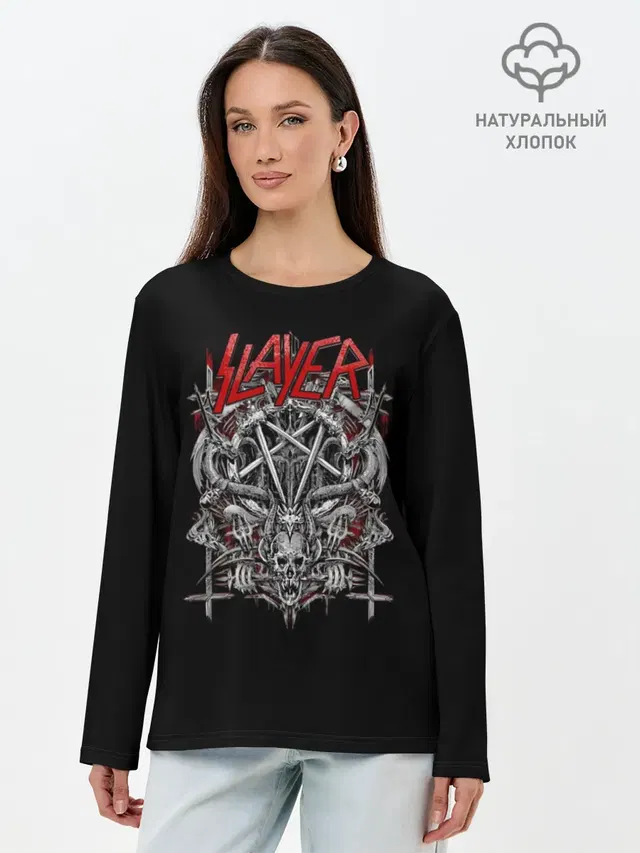 Лонгслив женский с принтом «Slayer»