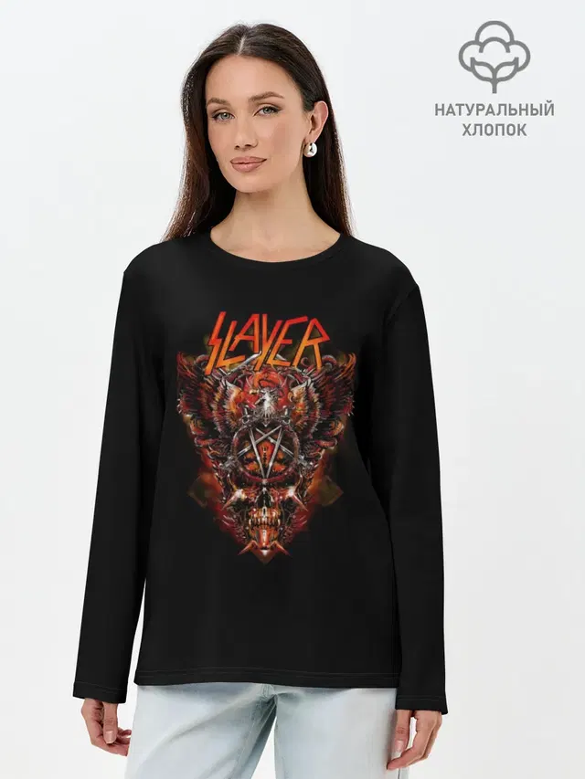 Лонгслив женский с принтом «Slayer»