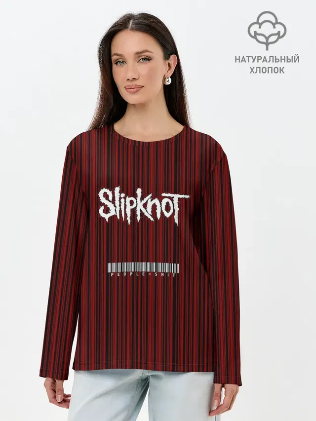 Лонгслив женский с принтом «Slipknot»