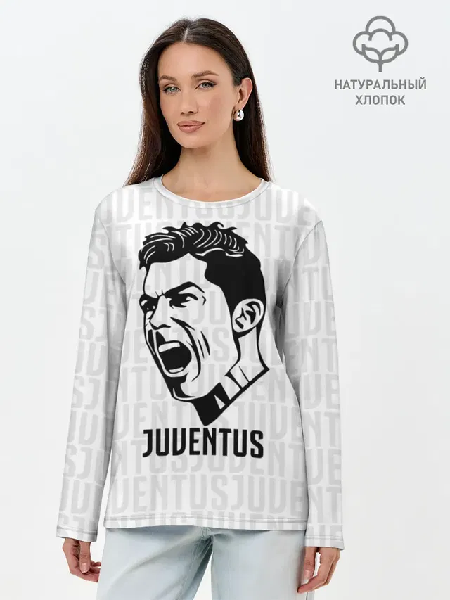 Лонгслив женский. Хлопок