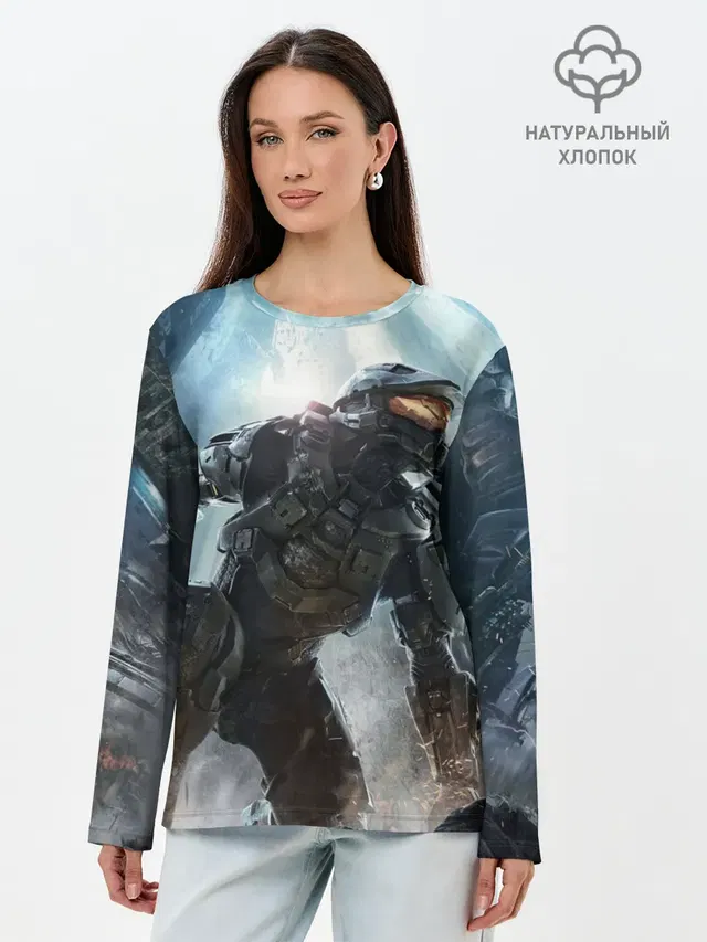 Лонгслив женский с принтом «Master Chief»