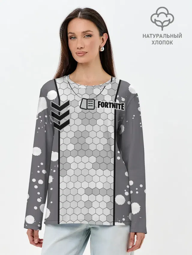 Лонгслив женский. Хлопок