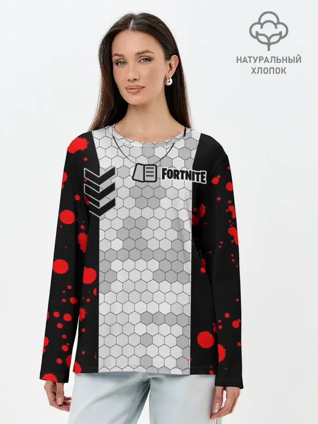Лонгслив женский. Хлопок