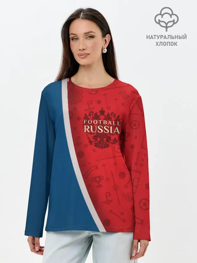 Лонгслив женский. Хлопок