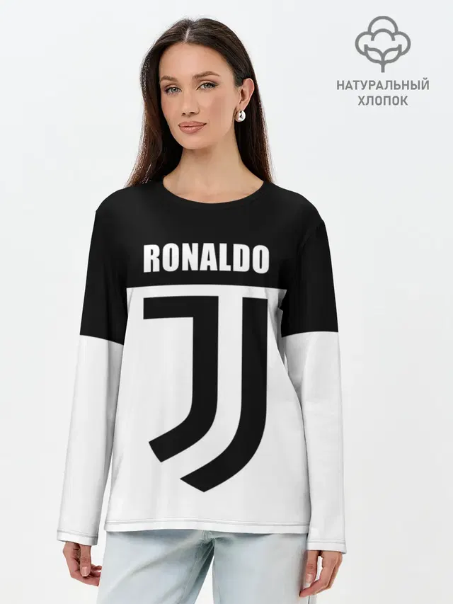 Лонгслив женский. Хлопок