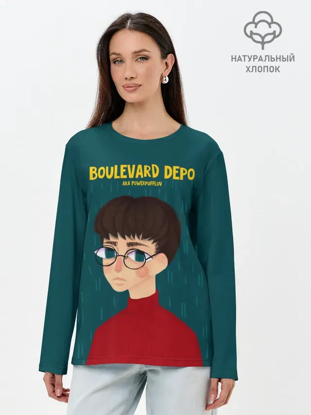 Лонгслив женский с принтом «Boulevard Depo — Powerpuff Luv»