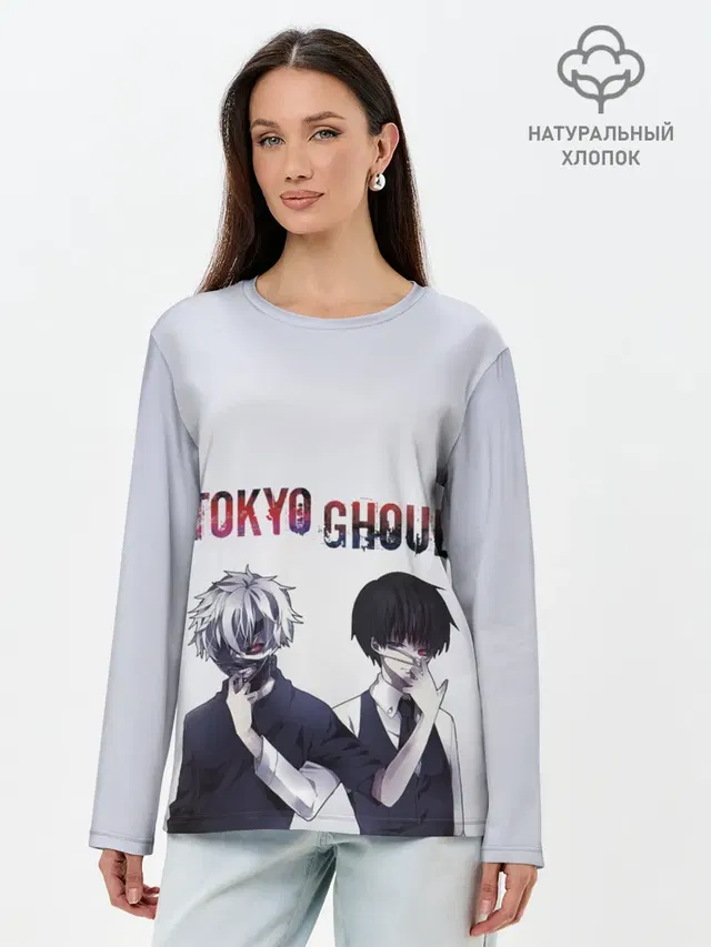 Лонгслив женский. Хлопок