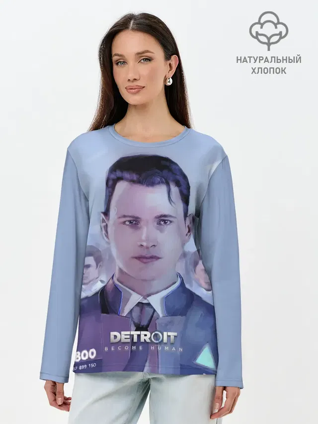 Лонгслив женский. Хлопок