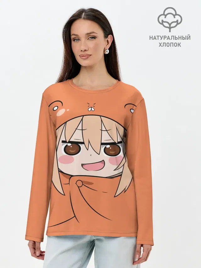 Лонгслив женский. Хлопок