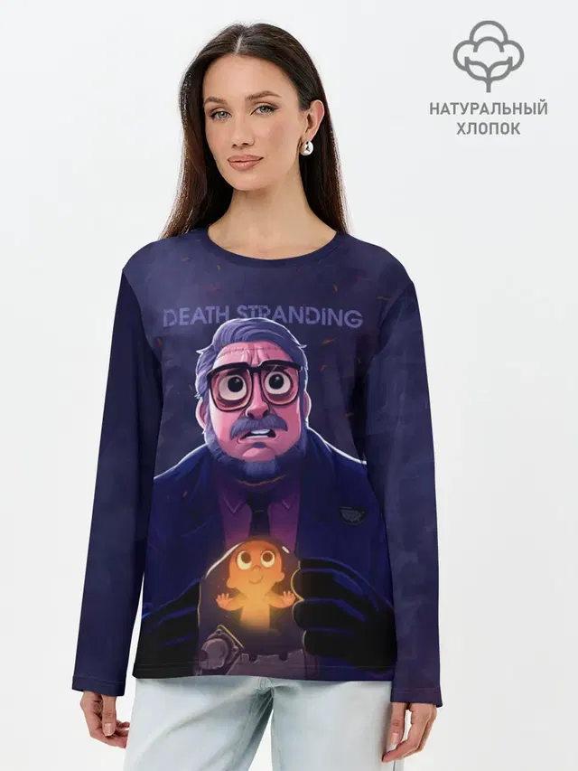 Лонгслив женский с принтом «Guillermo del Toro»