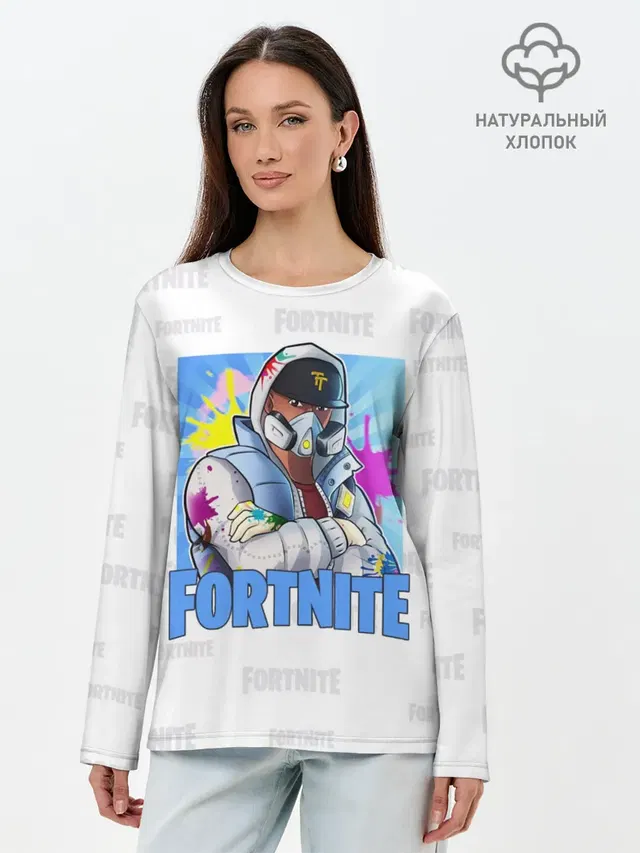 Лонгслив женский. Хлопок