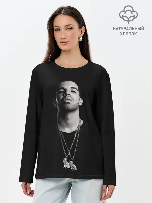 Лонгслив женский с принтом «Drake»