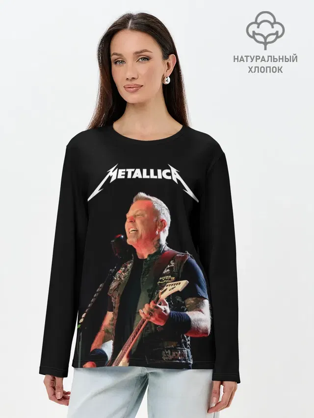 Лонгслив женский. Хлопок