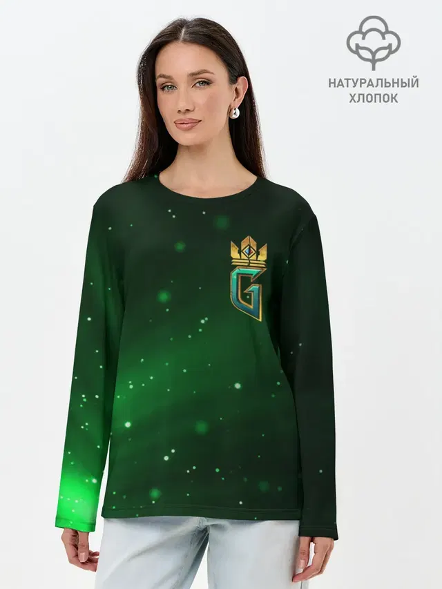 Лонгслив женский. Хлопок