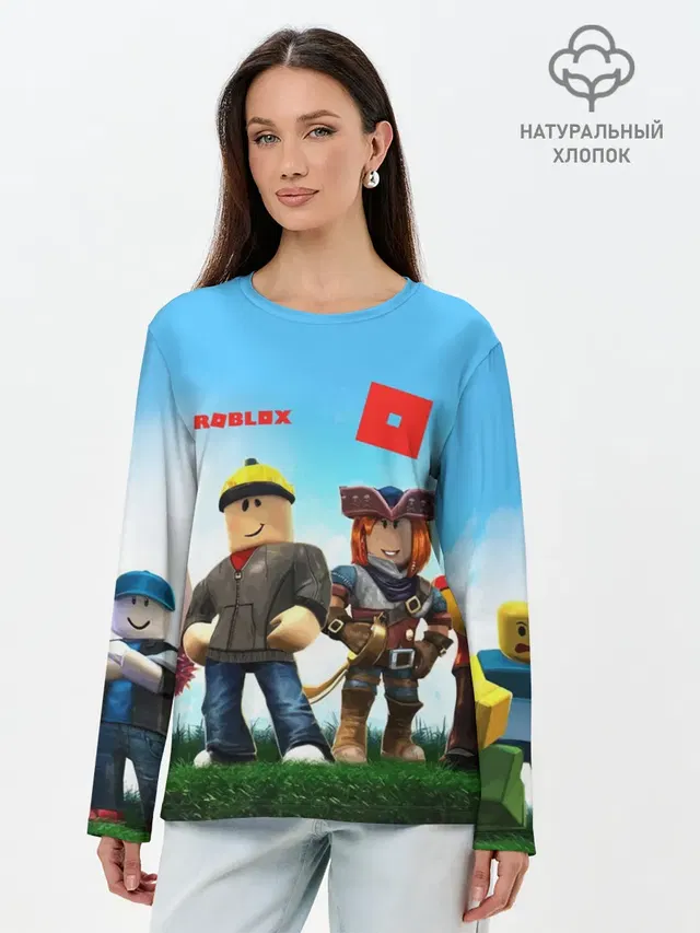 Лонгслив женский. Хлопок