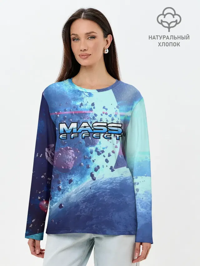 Лонгслив женский с принтом «Mass Effect»