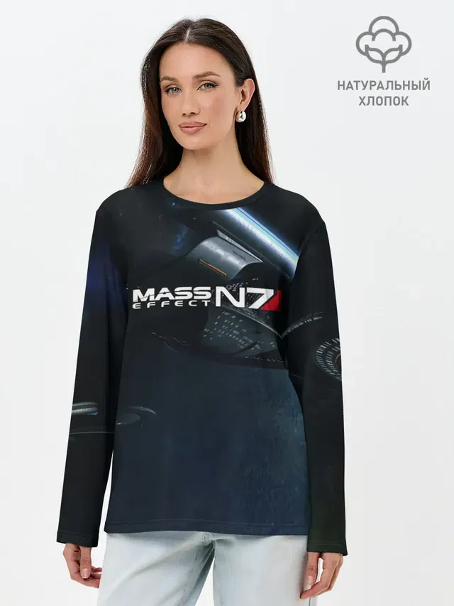 Лонгслив женский с принтом «Mass Effect — MASS EFFECT N7»