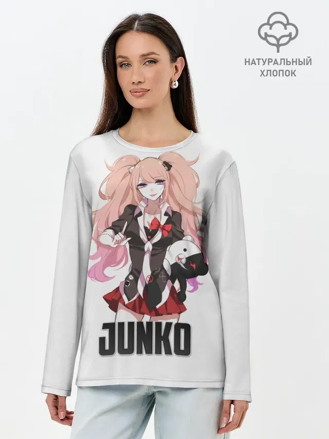 Лонгслив женский. Хлопок