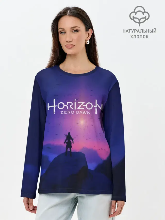 Лонгслив женский с принтом «Horizon Zero Dawn»