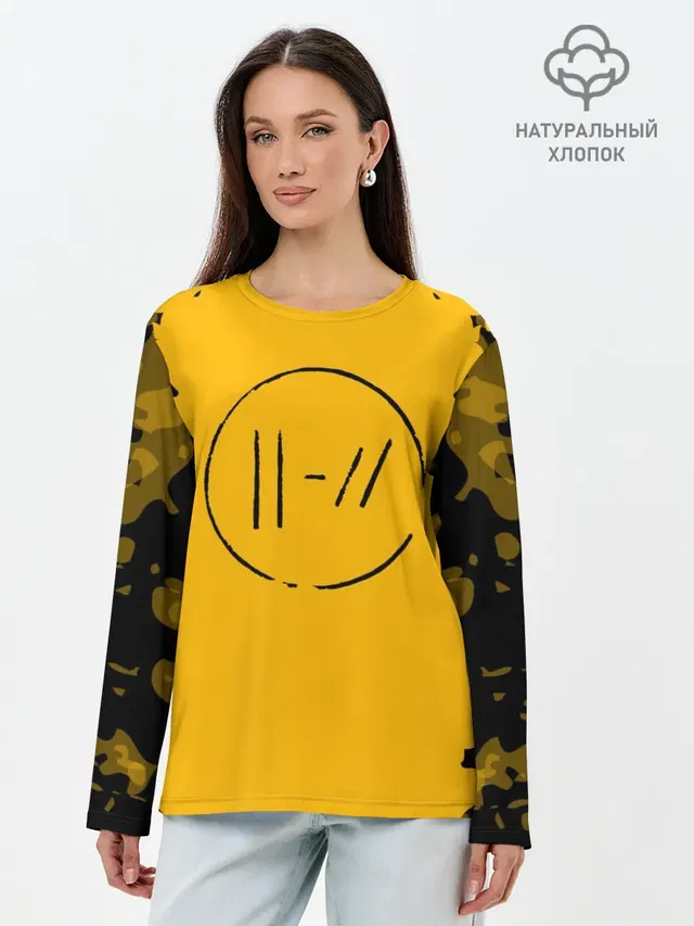 Лонгслив женский. Хлопок