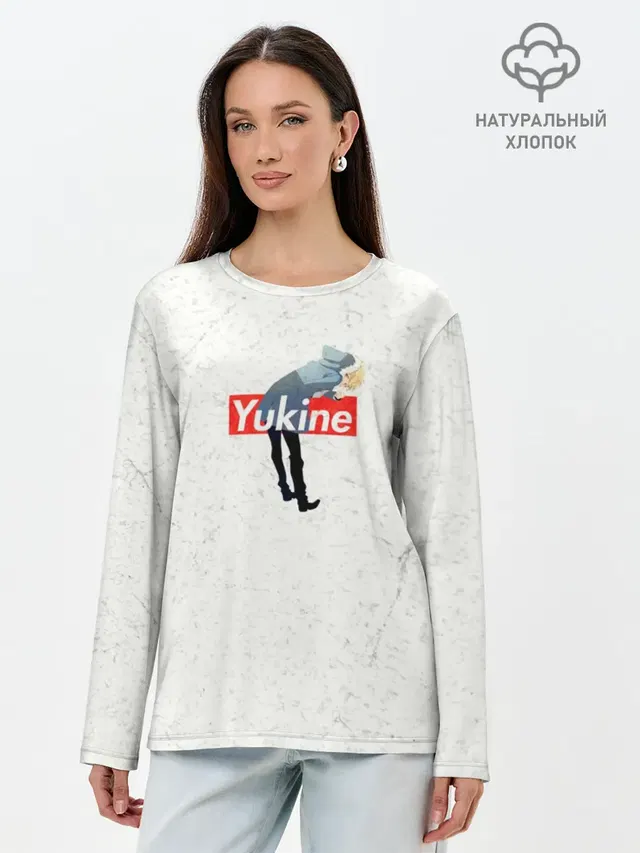 Лонгслив женский с принтом «Бездомный Бог — Yukine»
