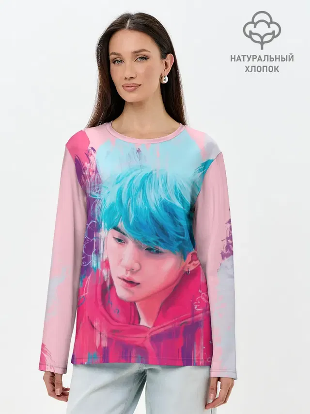 Лонгслив женский с принтом «BTS»