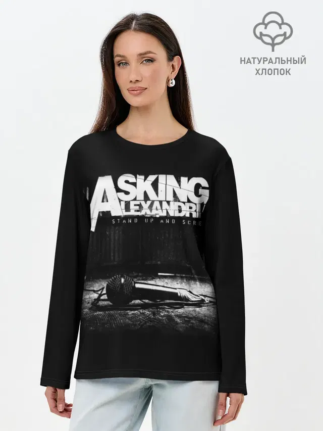 Лонгслив женский с принтом «Asking Alexandria»