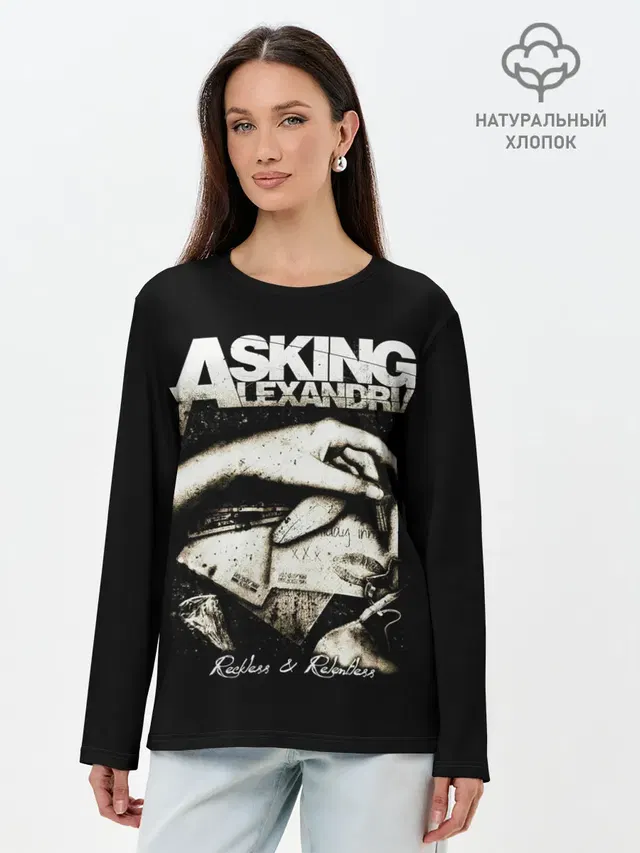Лонгслив женский с принтом «Asking Alexandria»