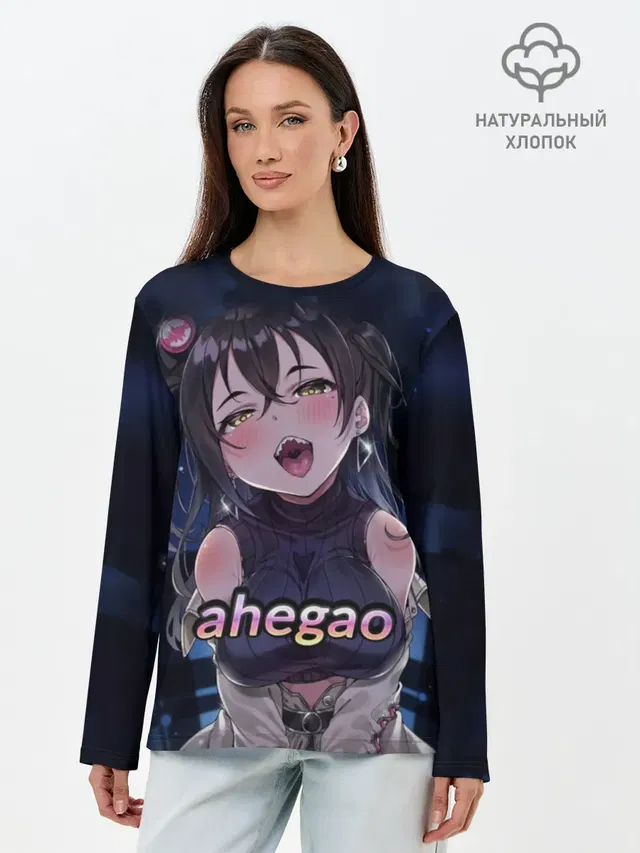 Лонгслив женский. Хлопок