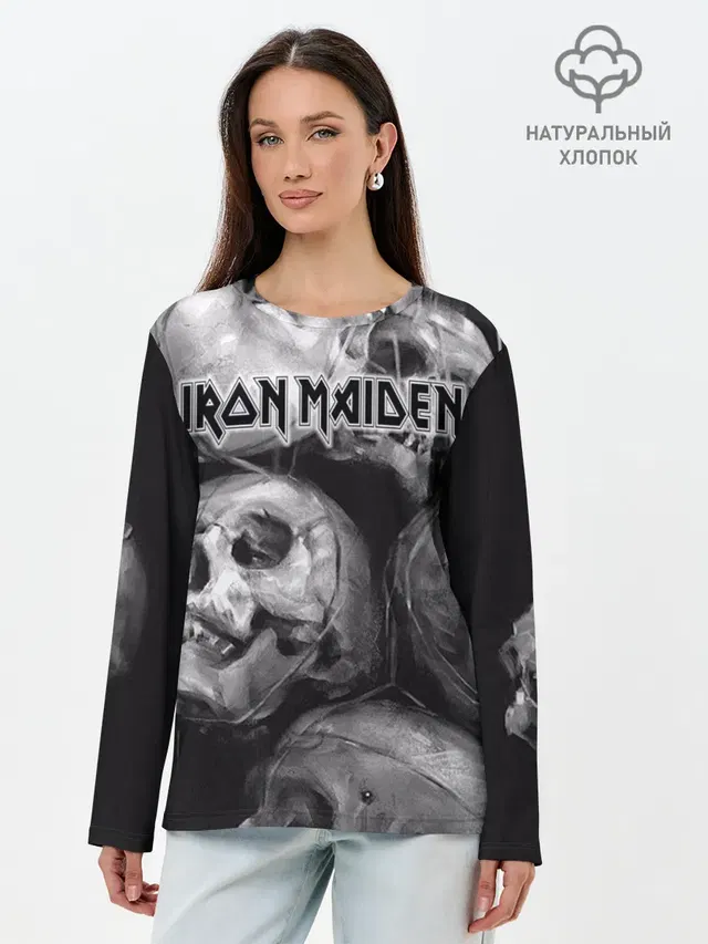 Лонгслив женский с принтом «Iron Maiden»