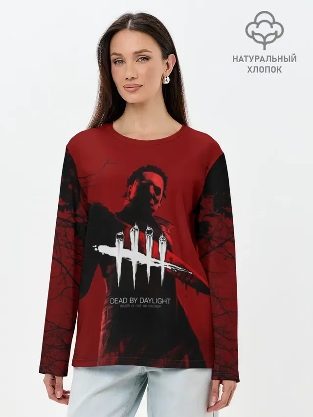 Лонгслив женский с принтом «Dead by Daylight»