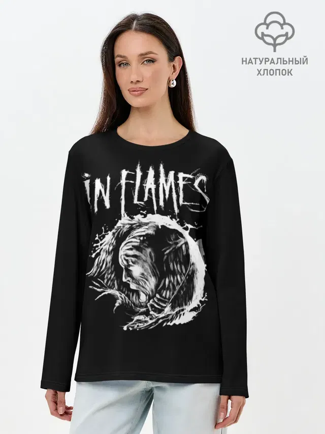 Лонгслив женский с принтом «In Flames»