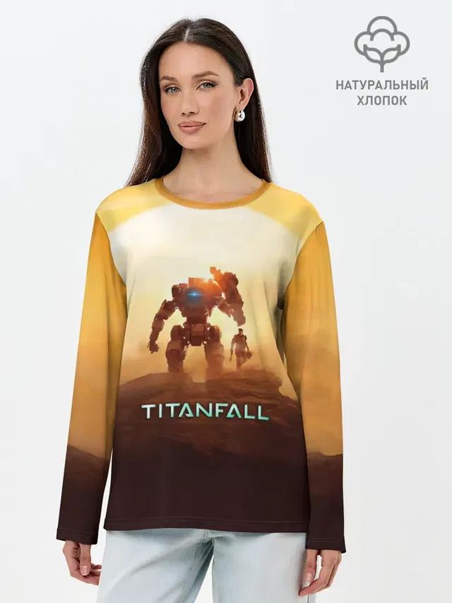 Лонгслив женский с принтом «Titanfall»