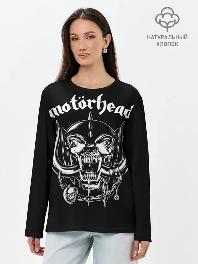 Лонгслив женский с принтом «Motorhead»