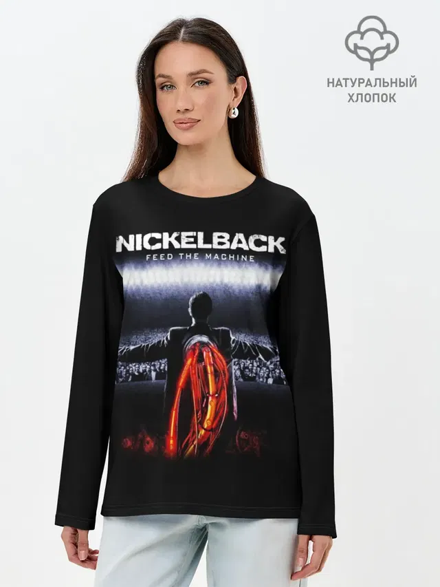 Лонгслив женский с принтом «Nickelback»