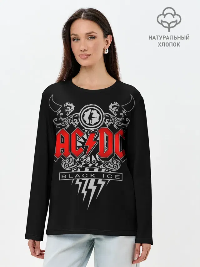 Лонгслив женский с принтом «AC/DC»