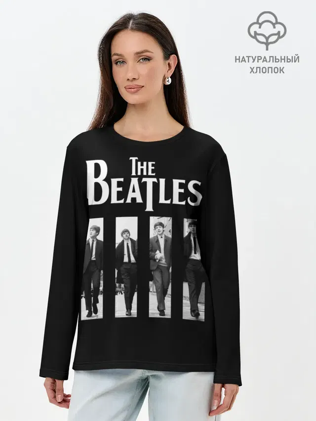 Лонгслив женский с принтом «The Beatles»