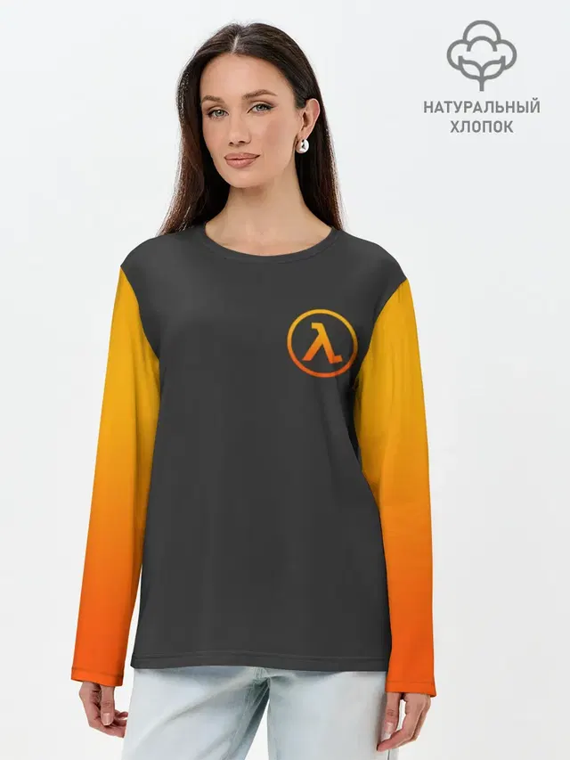 Лонгслив женский с принтом «Half-Life»