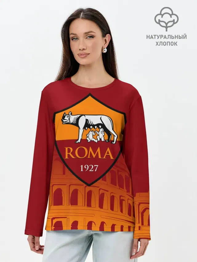 Лонгслив женский с принтом «Roma»