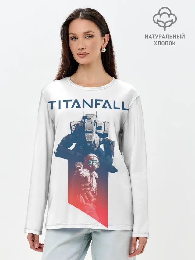 Лонгслив женский с принтом «Titanfall»