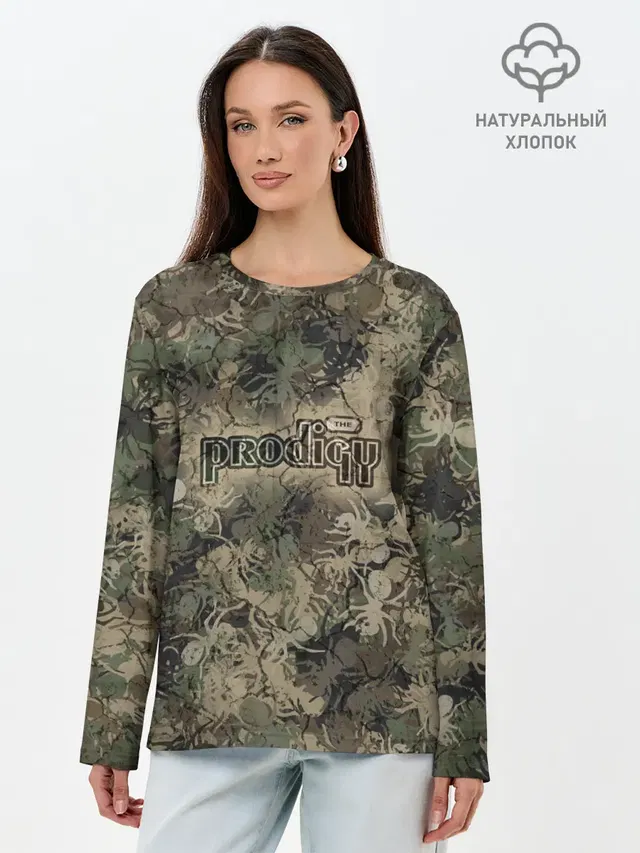 Лонгслив женский. Хлопок