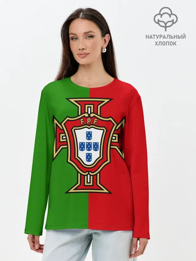 Лонгслив женский. Хлопок