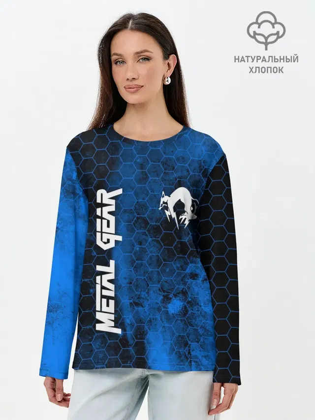 Лонгслив женский с принтом «Metal Gear — METAL GEAR SOLID»