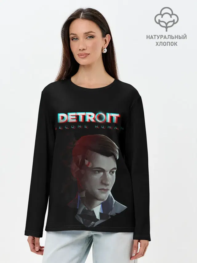 Лонгслив женский с принтом «Detroit Become Human»