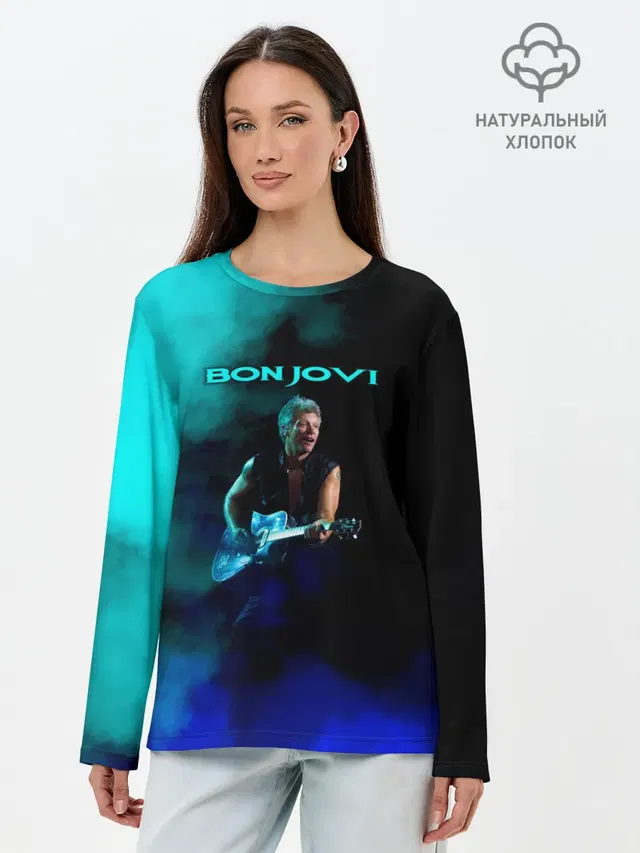 Лонгслив женский. Хлопок