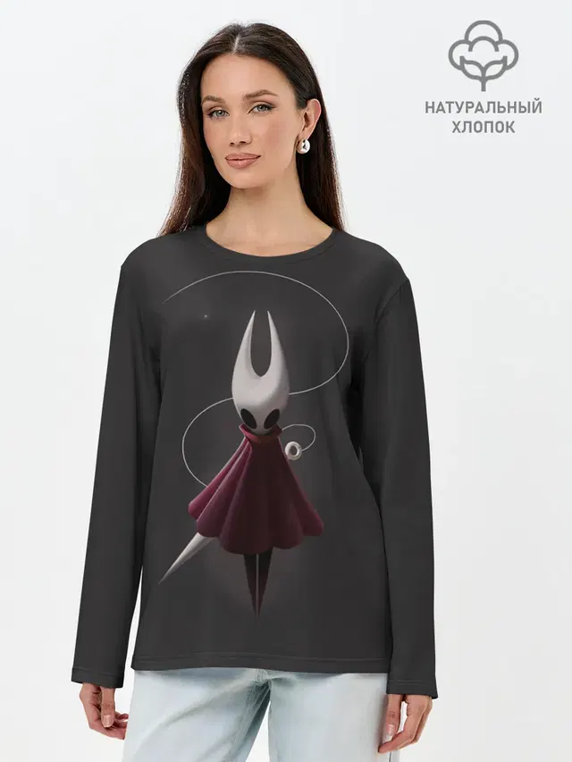 Лонгслив женский с принтом «Hornet (Hollow Knight)»