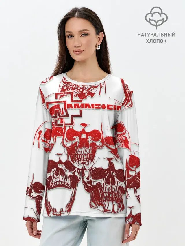 Лонгслив женский. Хлопок