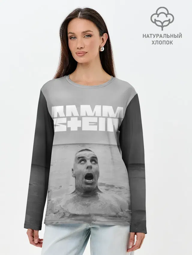 Лонгслив женский. Хлопок